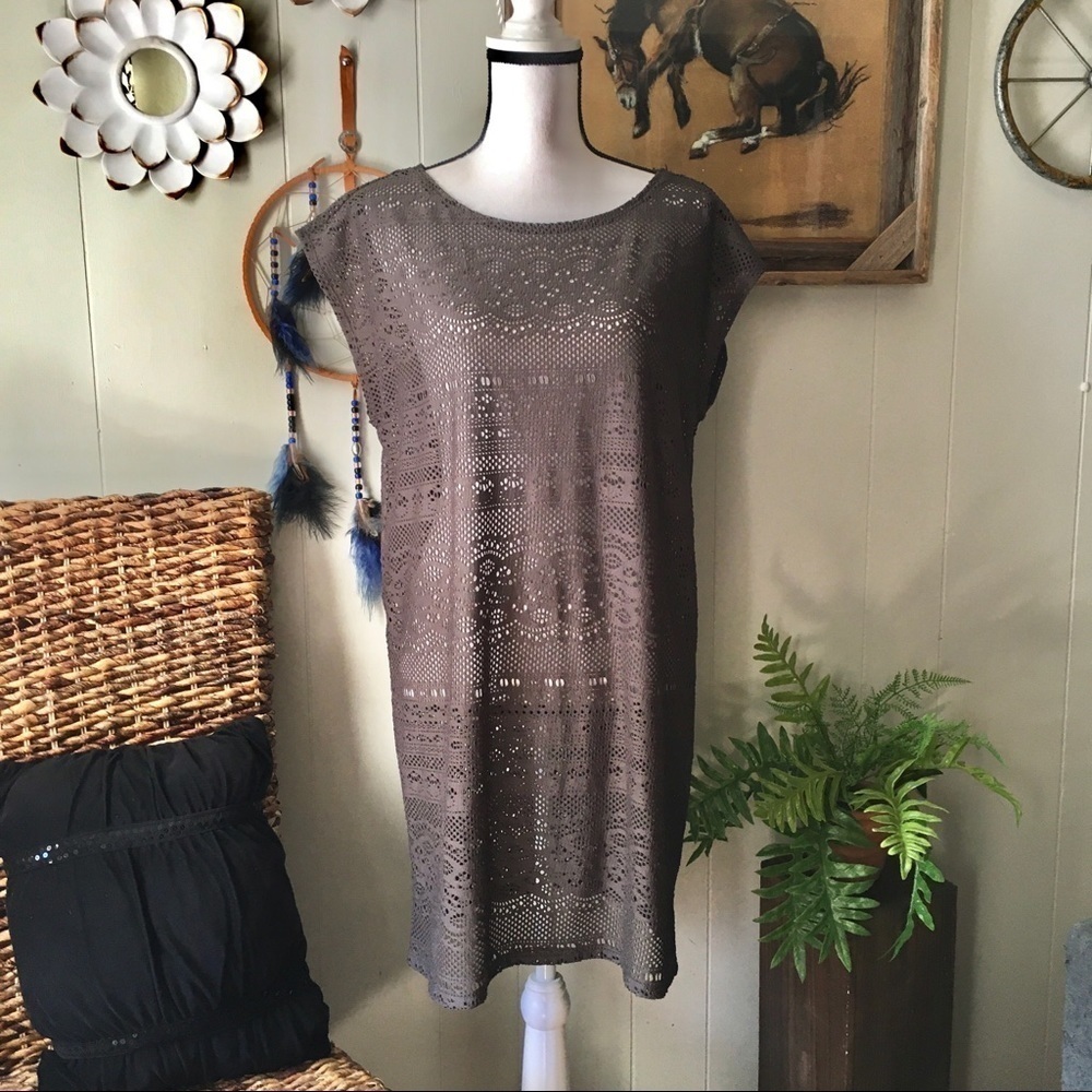 Merona lace mesh coverup